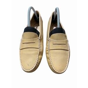 Tod's Driving Shoes size US 9 EU 39 beige Leather Driving Loafers Woman’s Casual